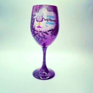 Sparkly wine glass